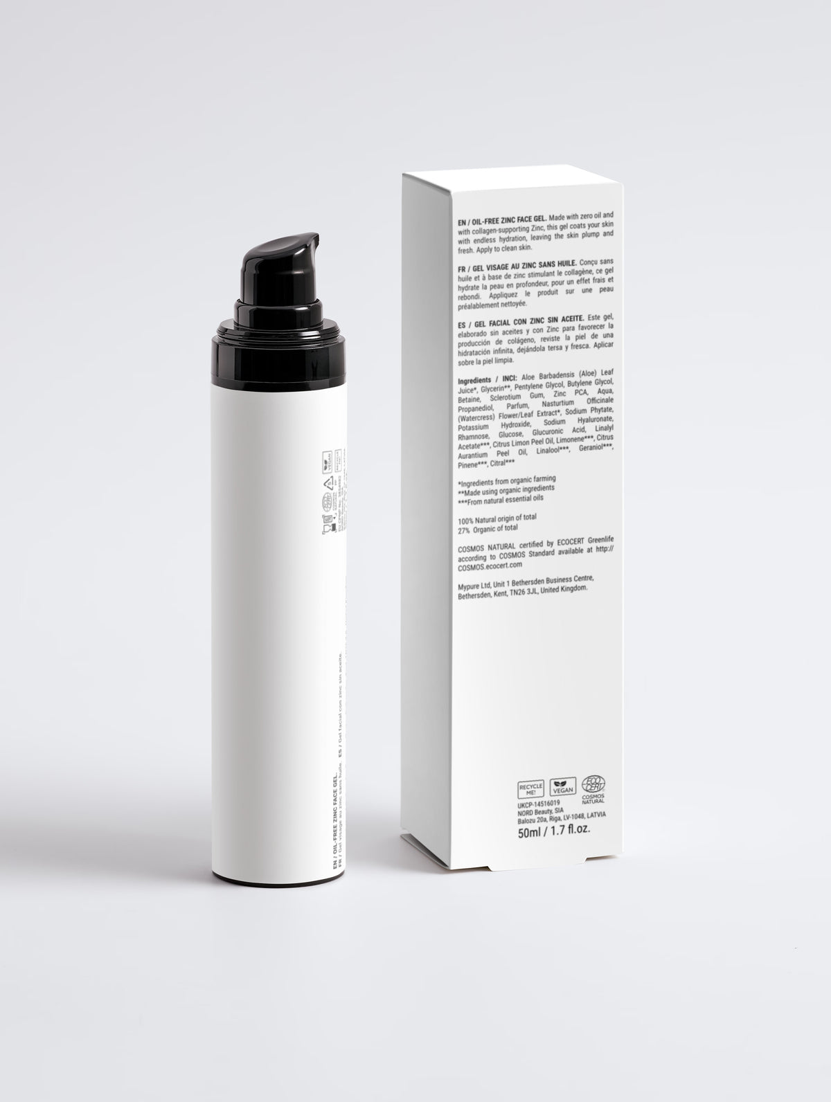 Oil-Free Zinc Face Gel for Men